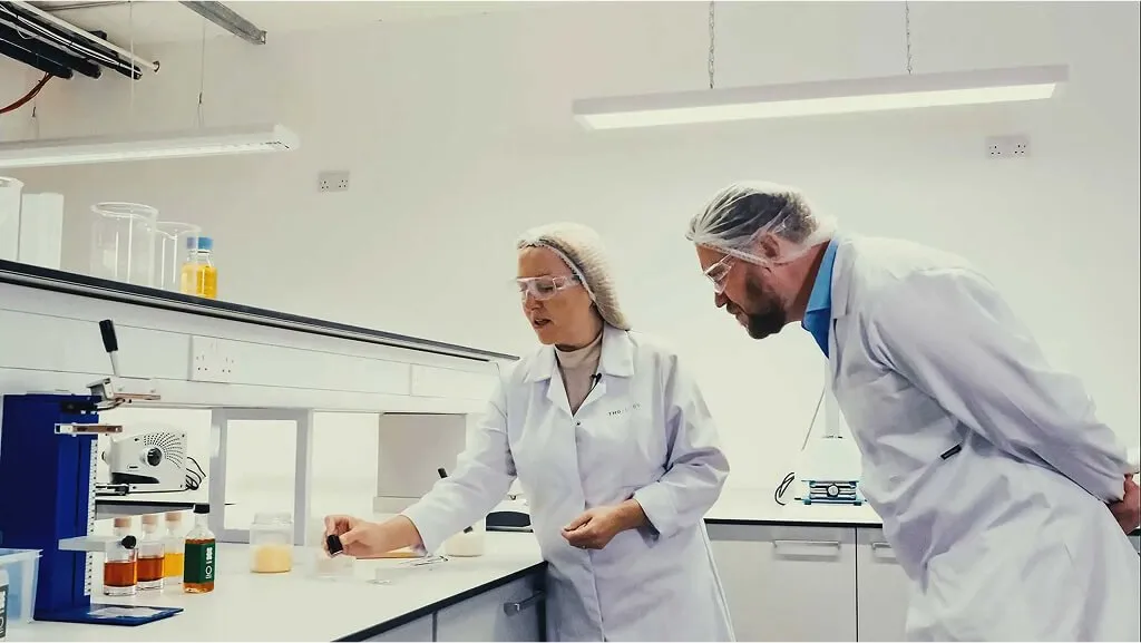 Professor Chris Chuck of Clean Food Group with Kristal Goodman of THG LABS