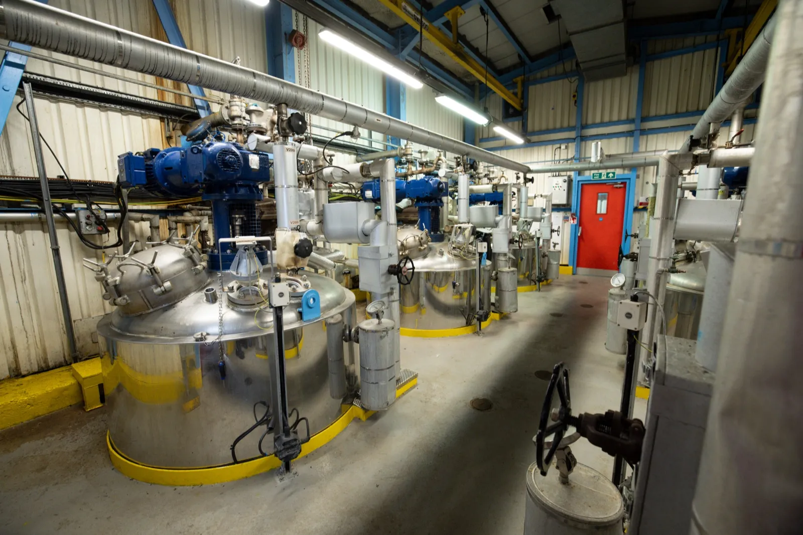 Fermentation vessels at Knowsley