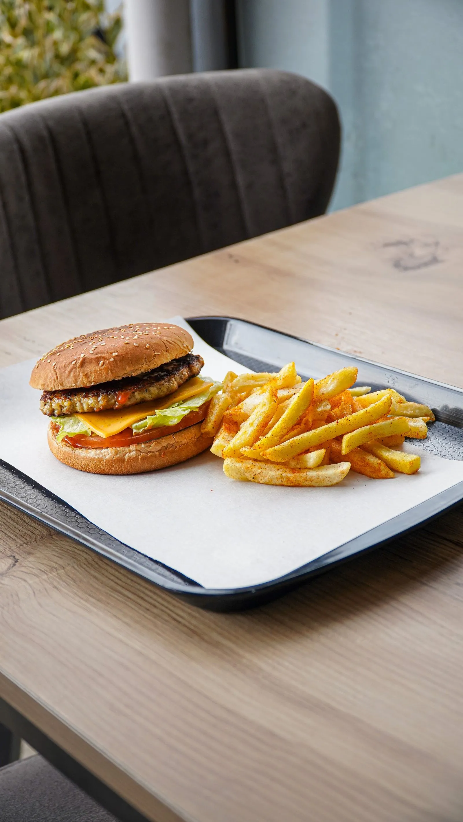 A plant-based burger